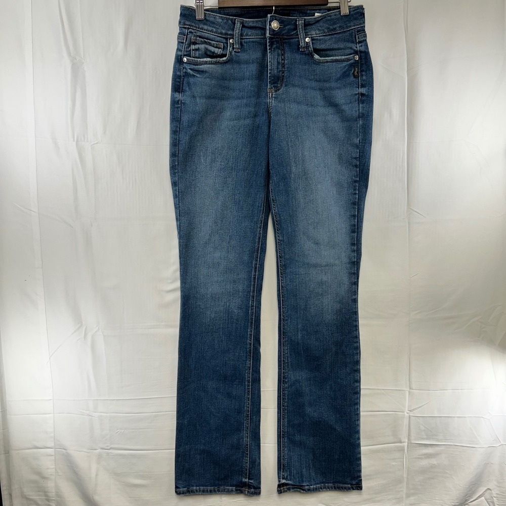 Silver Jeans Co. Suki Slim Boot Jeans Womens 29x35 Blue Curvy Mid Rise